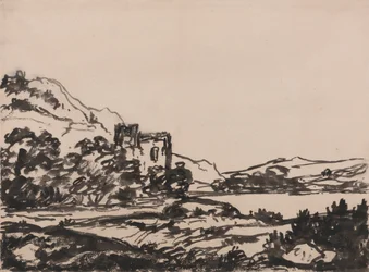 Schloss in einer Landschaft